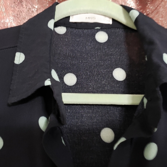 Mango polka-dot long jumpsuit - Picture 4 of 9